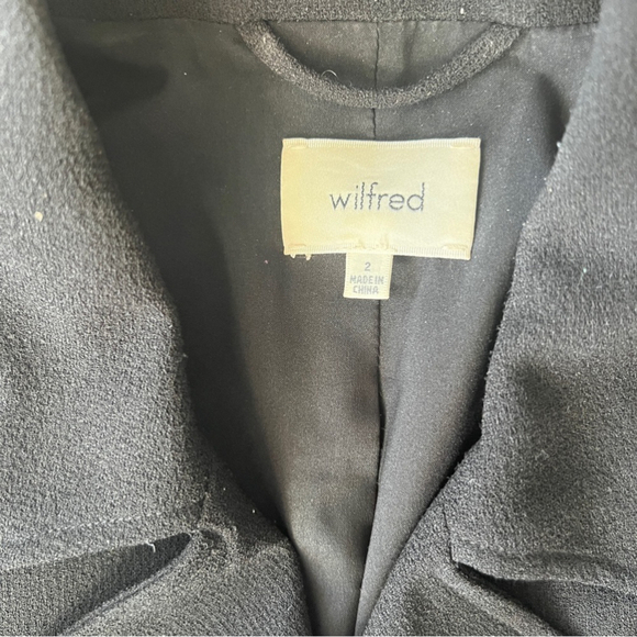 Aritzia Wilfred Montesson Motorcycle Moto Cropped Jacket 2 Black Biker Rocker - Picture 7 of 14